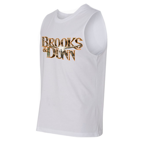 Brooks & Dunn Exclusive Realtree™ Camo White Muscle Tee