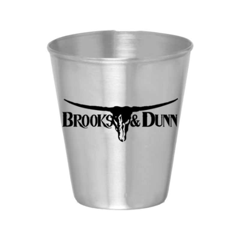Brooks & Dunn Stainless Shot Glass Pack (4)