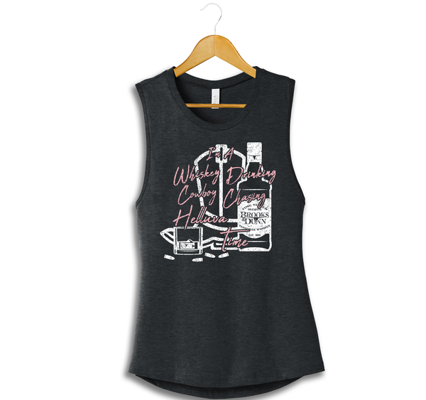 Ladies Whiskey Drinkin' Muscle Tank