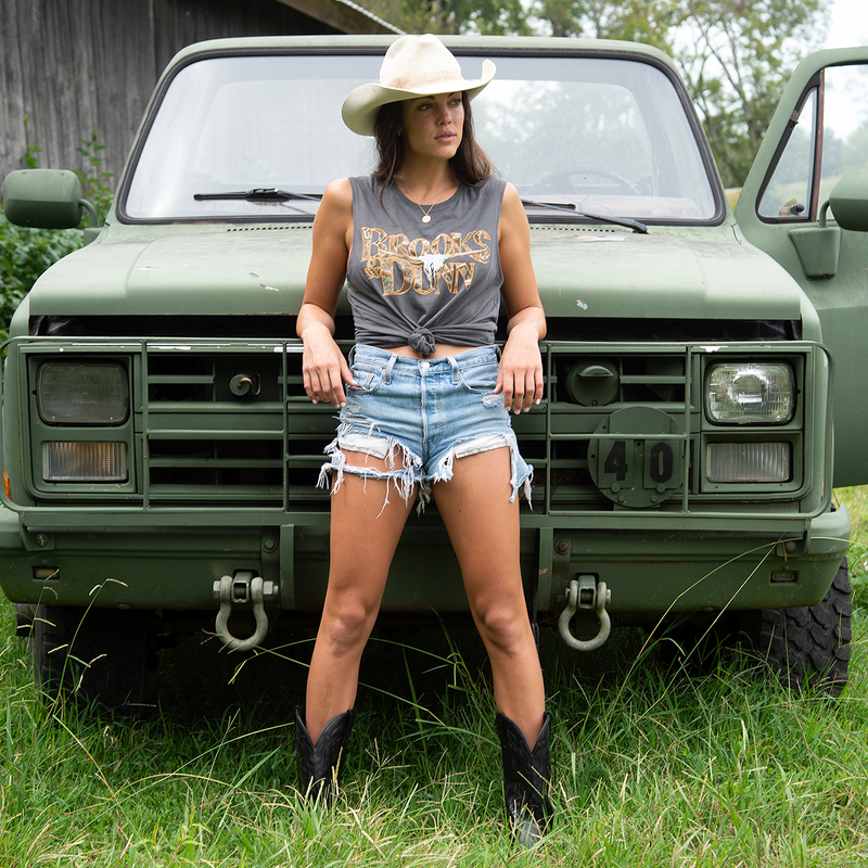 Brooks & Dunn Exclusive Realtree™ Camo Charcoal Muscle Tee