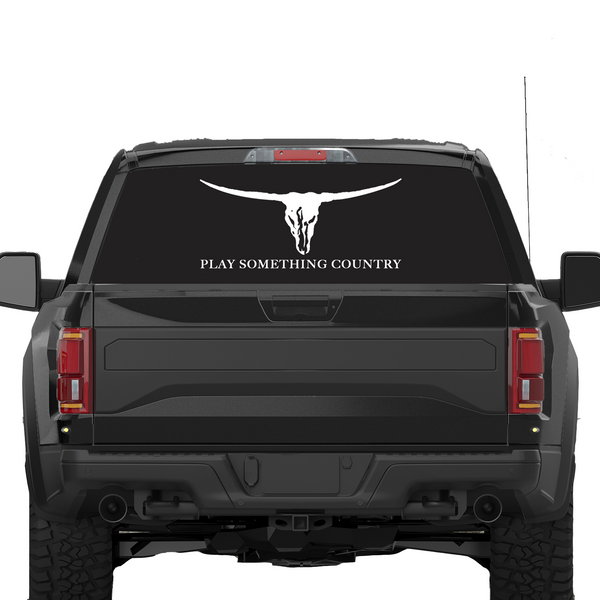 "Play Something Country" Window Decal